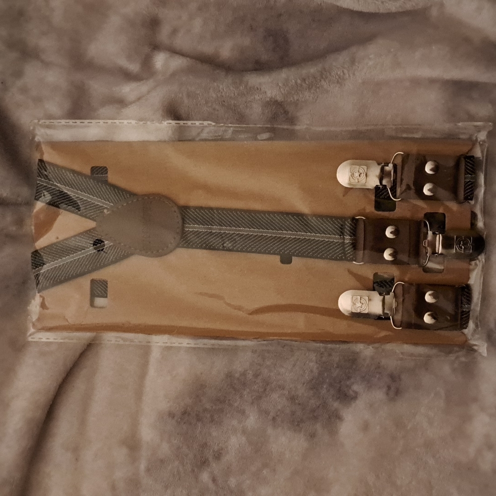 Suspenders, none, one size fits all, Black.